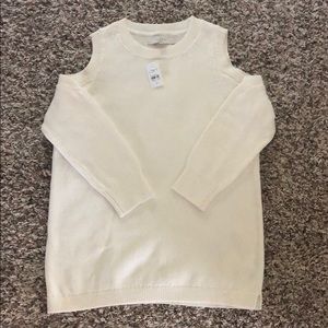 Cold shoulder sweater